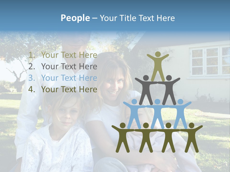 Smiling Family PowerPoint Template