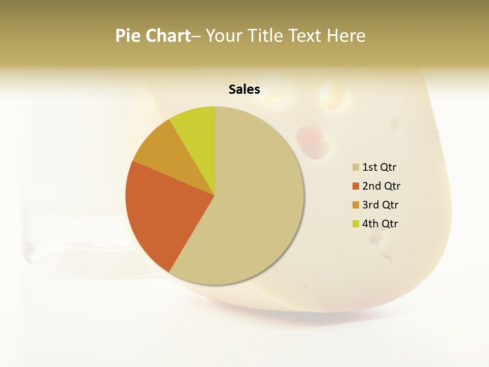 Dairy Produce Foodstuffs. Shot In A Studio. PowerPoint Template