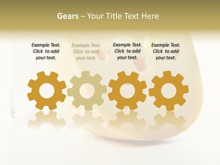 Dairy Produce Foodstuffs. Shot In A Studio. PowerPoint Template