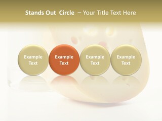 Dairy Produce Foodstuffs. Shot In A Studio. PowerPoint Template