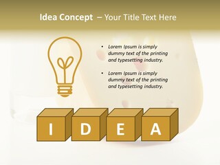 Dairy Produce Foodstuffs. Shot In A Studio. PowerPoint Template