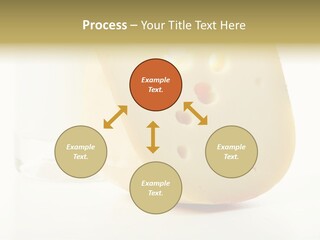 Dairy Produce Foodstuffs. Shot In A Studio. PowerPoint Template