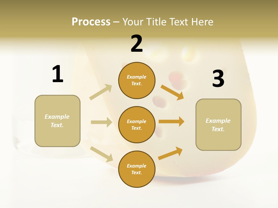 Dairy Produce Foodstuffs. Shot In A Studio. PowerPoint Template