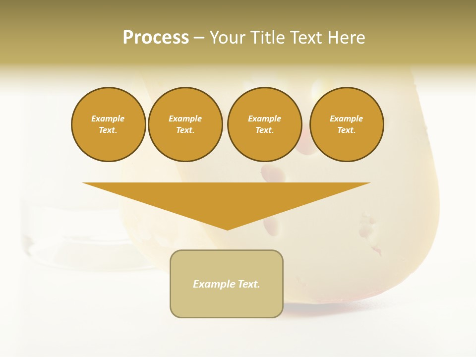 Dairy Produce Foodstuffs. Shot In A Studio. PowerPoint Template