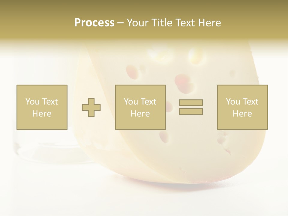 Dairy Produce Foodstuffs. Shot In A Studio. PowerPoint Template