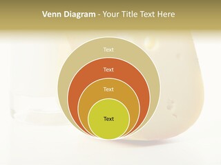 Dairy Produce Foodstuffs. Shot In A Studio. PowerPoint Template