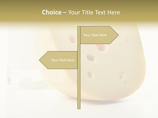 Dairy Produce Foodstuffs. Shot In A Studio. PowerPoint Template