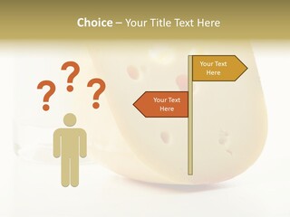 Dairy Produce Foodstuffs. Shot In A Studio. PowerPoint Template