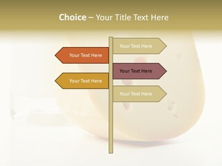 Dairy Produce Foodstuffs. Shot In A Studio. PowerPoint Template