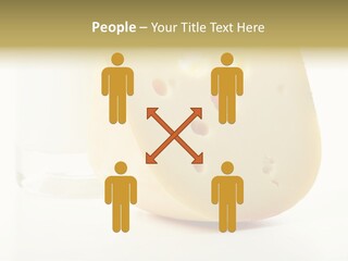 Dairy Produce Foodstuffs. Shot In A Studio. PowerPoint Template