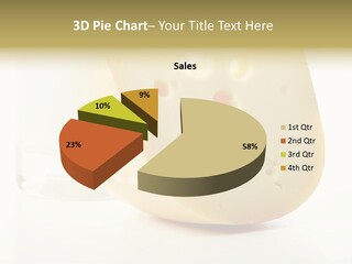 Dairy Produce Foodstuffs. Shot In A Studio. PowerPoint Template