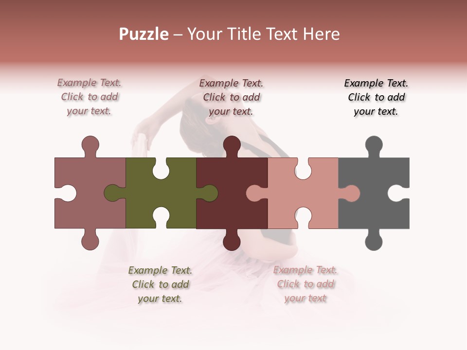 High Key Portrait Of A Ballerina, Ballet Dancer. Studio Shoot PowerPoint Template