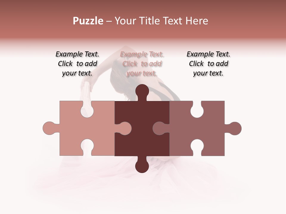 High Key Portrait Of A Ballerina, Ballet Dancer. Studio Shoot PowerPoint Template