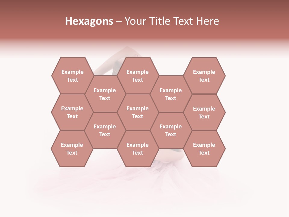 High Key Portrait Of A Ballerina, Ballet Dancer. Studio Shoot PowerPoint Template