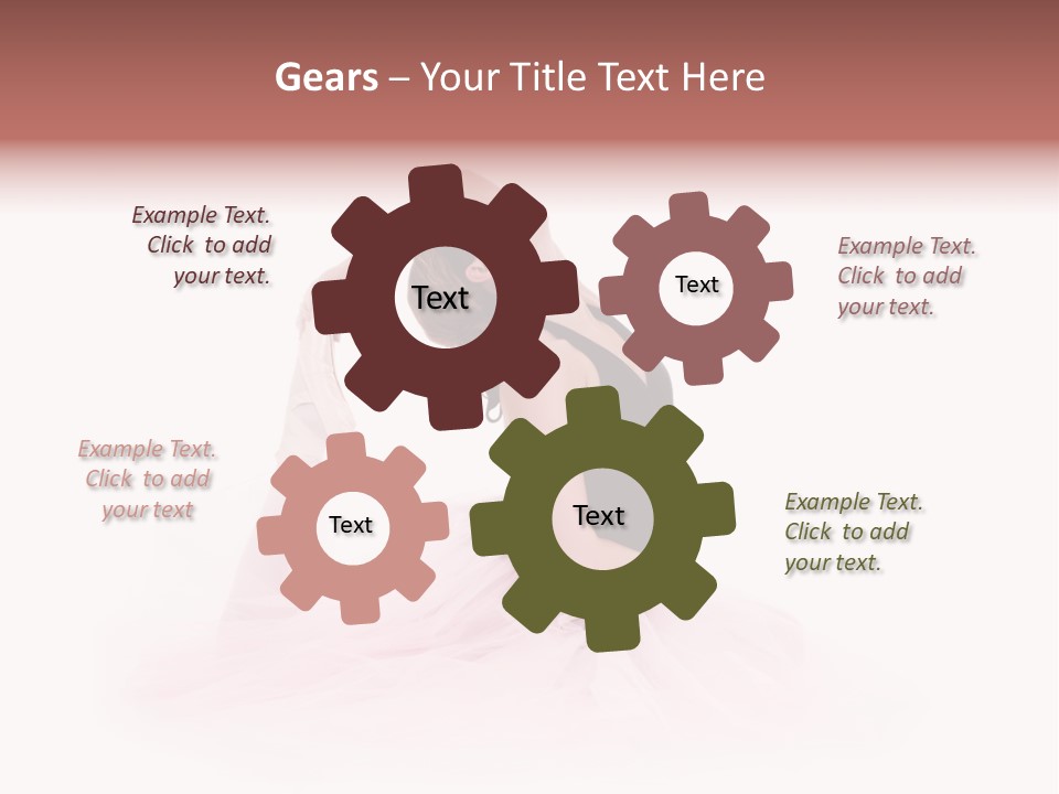 High Key Portrait Of A Ballerina, Ballet Dancer. Studio Shoot PowerPoint Template