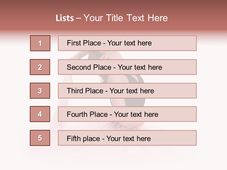 High Key Portrait Of A Ballerina, Ballet Dancer. Studio Shoot PowerPoint Template
