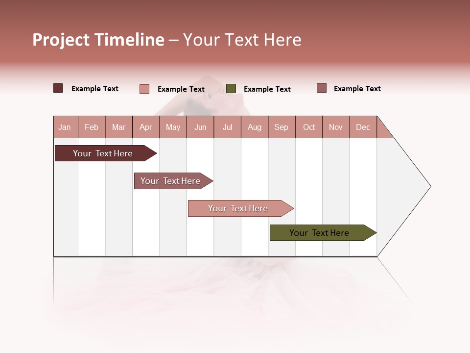 High Key Portrait Of A Ballerina, Ballet Dancer. Studio Shoot PowerPoint Template