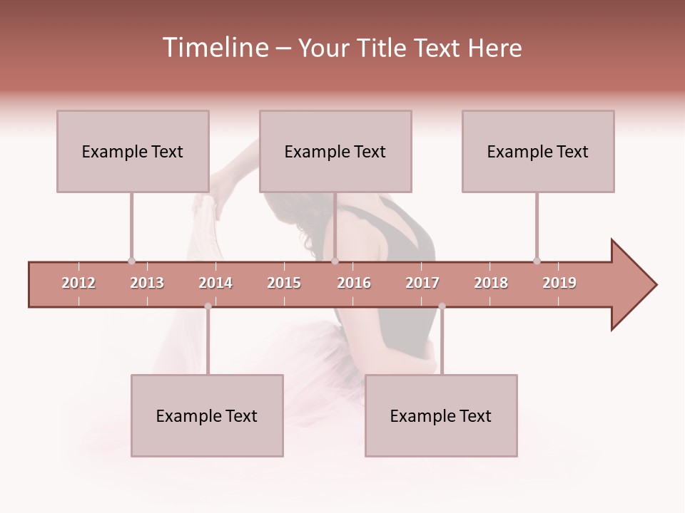 High Key Portrait Of A Ballerina, Ballet Dancer. Studio Shoot PowerPoint Template