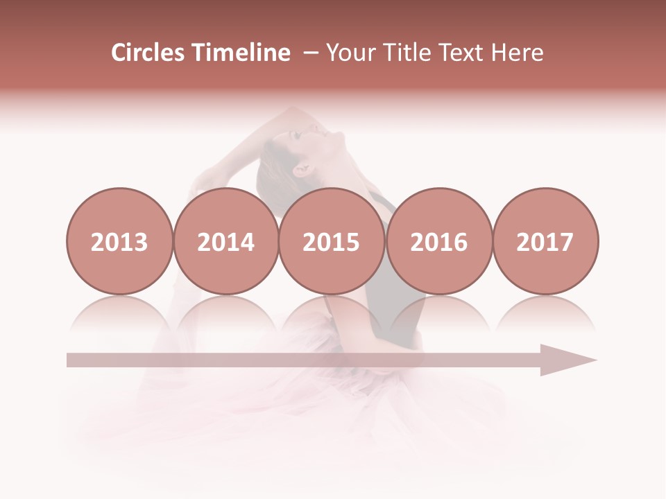 High Key Portrait Of A Ballerina, Ballet Dancer. Studio Shoot PowerPoint Template