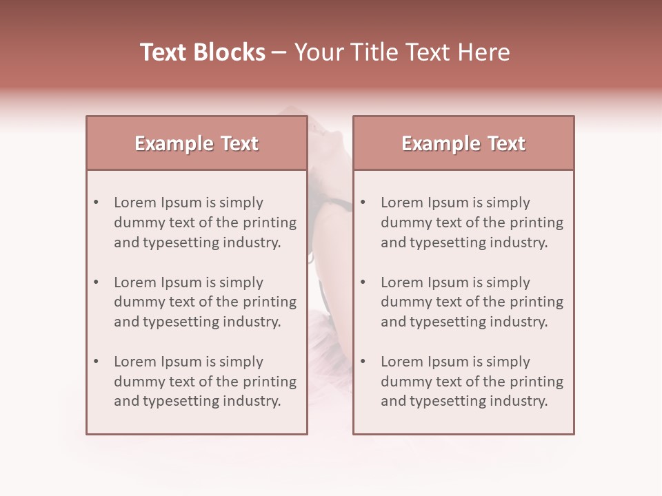 High Key Portrait Of A Ballerina, Ballet Dancer. Studio Shoot PowerPoint Template