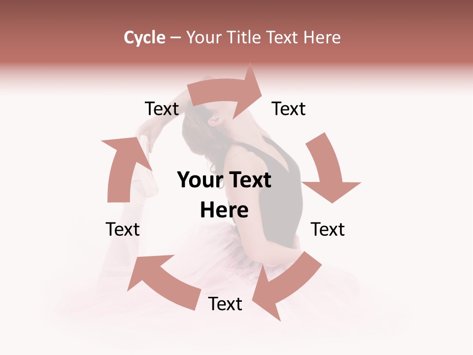 High Key Portrait Of A Ballerina, Ballet Dancer. Studio Shoot PowerPoint Template