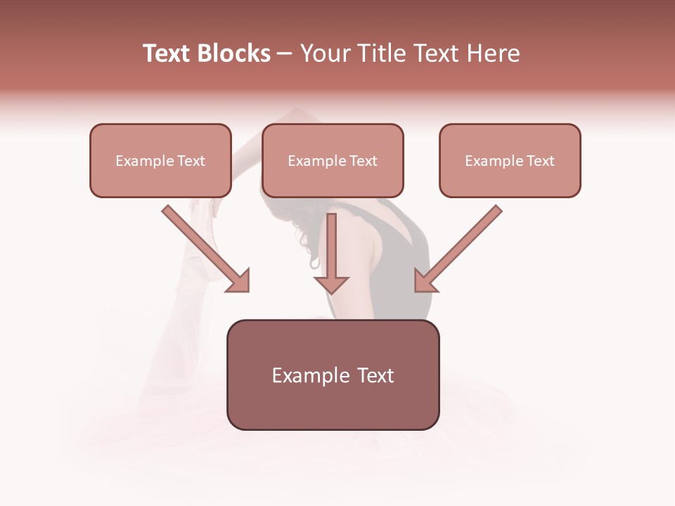 High Key Portrait Of A Ballerina, Ballet Dancer. Studio Shoot PowerPoint Template