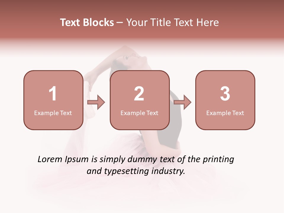 High Key Portrait Of A Ballerina, Ballet Dancer. Studio Shoot PowerPoint Template