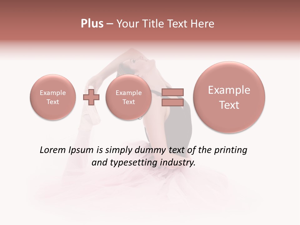 High Key Portrait Of A Ballerina, Ballet Dancer. Studio Shoot PowerPoint Template