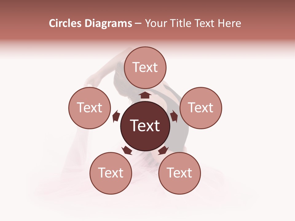 High Key Portrait Of A Ballerina, Ballet Dancer. Studio Shoot PowerPoint Template