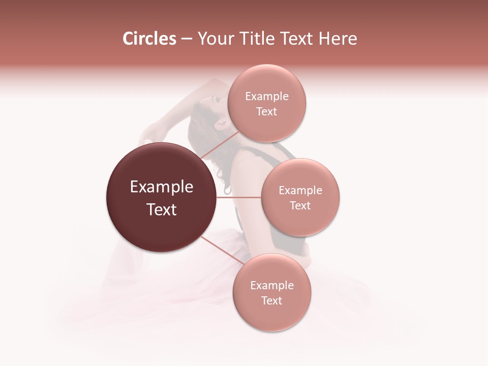 High Key Portrait Of A Ballerina, Ballet Dancer. Studio Shoot PowerPoint Template