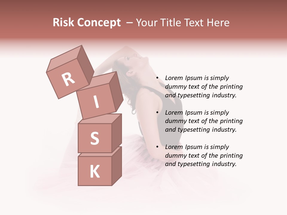 High Key Portrait Of A Ballerina, Ballet Dancer. Studio Shoot PowerPoint Template