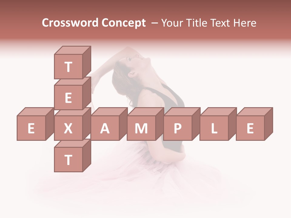 High Key Portrait Of A Ballerina, Ballet Dancer. Studio Shoot PowerPoint Template