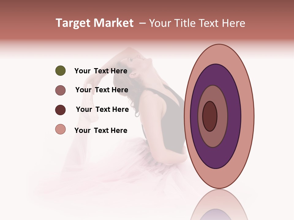 High Key Portrait Of A Ballerina, Ballet Dancer. Studio Shoot PowerPoint Template