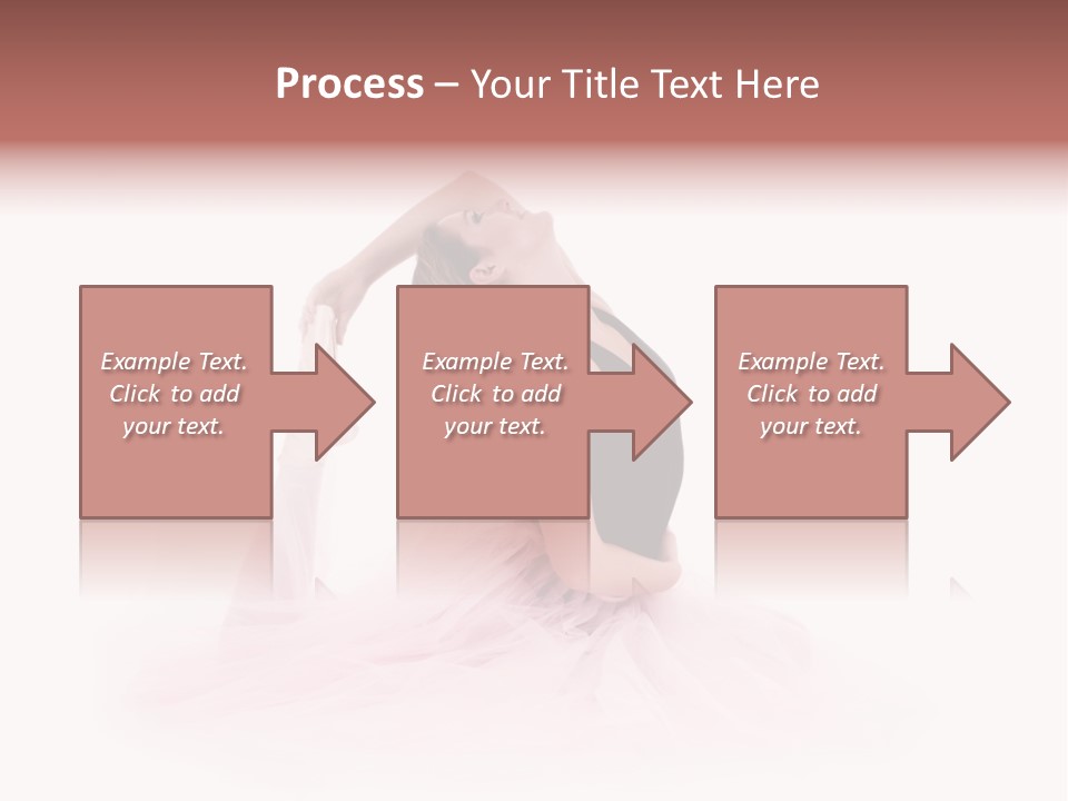 High Key Portrait Of A Ballerina, Ballet Dancer. Studio Shoot PowerPoint Template