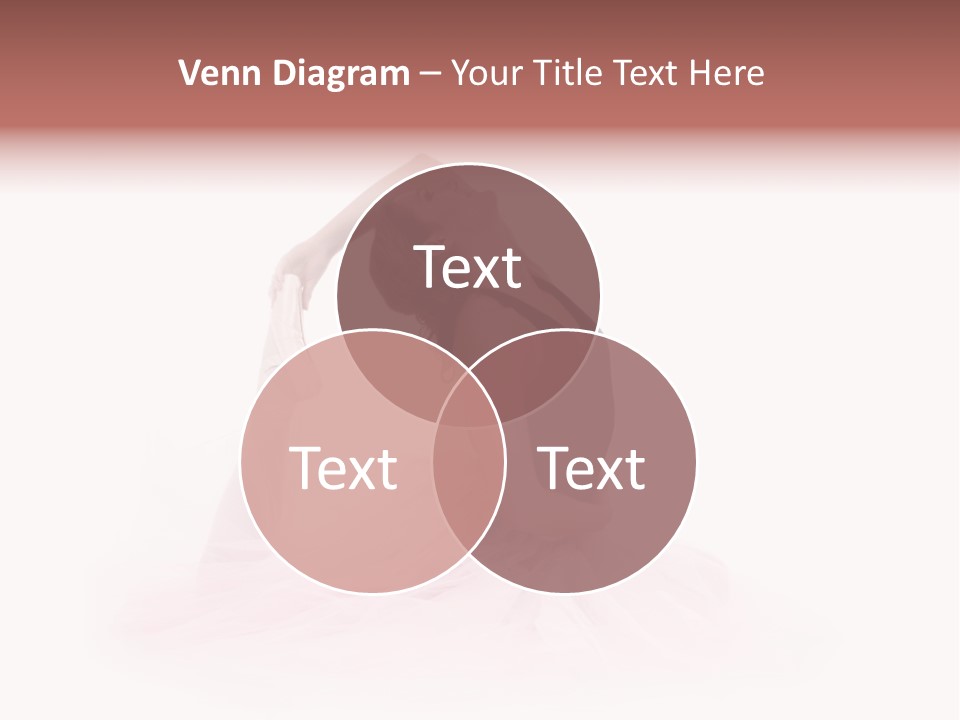 High Key Portrait Of A Ballerina, Ballet Dancer. Studio Shoot PowerPoint Template