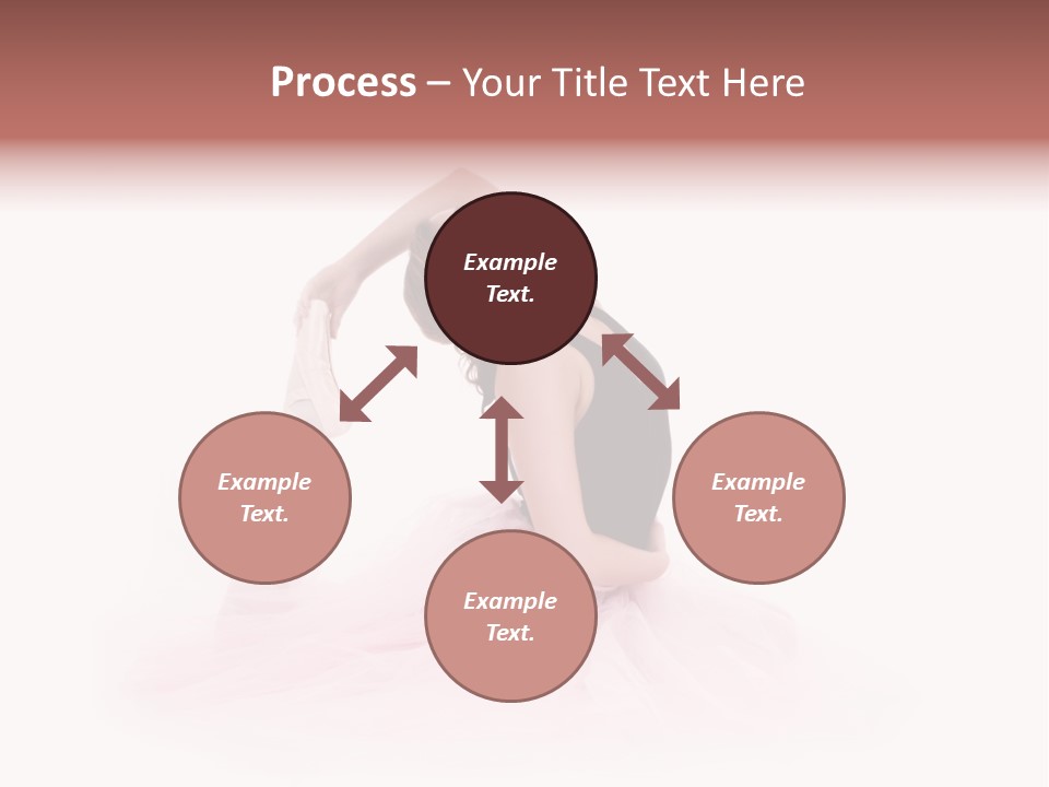 High Key Portrait Of A Ballerina, Ballet Dancer. Studio Shoot PowerPoint Template