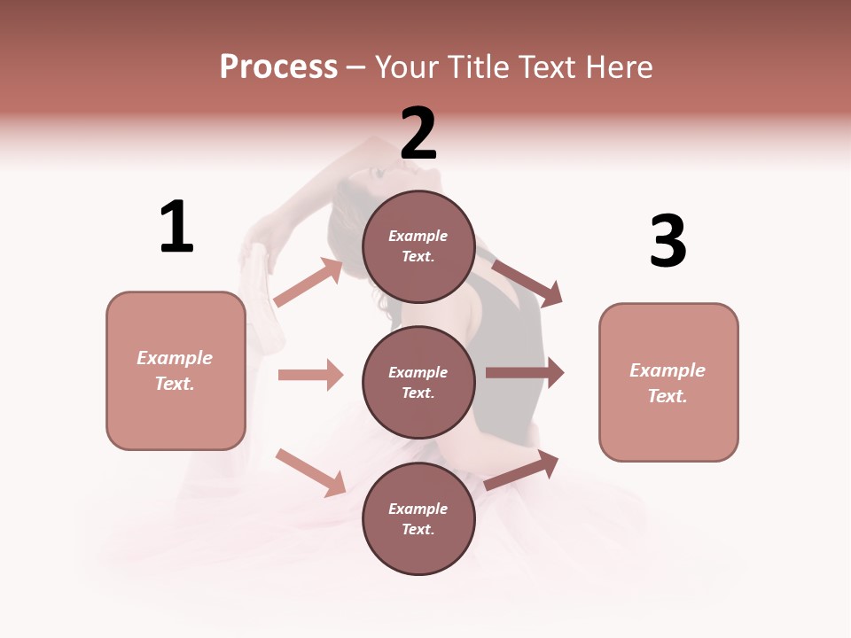 High Key Portrait Of A Ballerina, Ballet Dancer. Studio Shoot PowerPoint Template