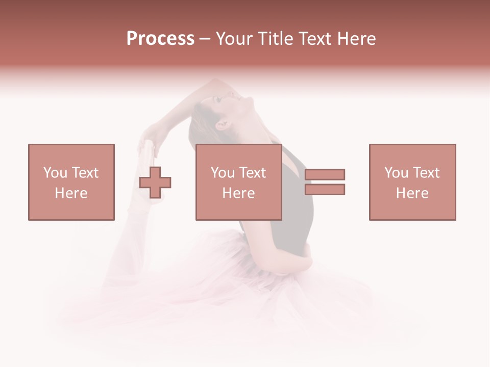 High Key Portrait Of A Ballerina, Ballet Dancer. Studio Shoot PowerPoint Template