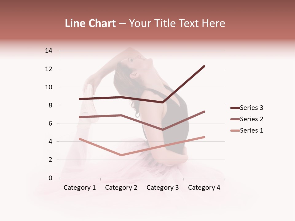 High Key Portrait Of A Ballerina, Ballet Dancer. Studio Shoot PowerPoint Template