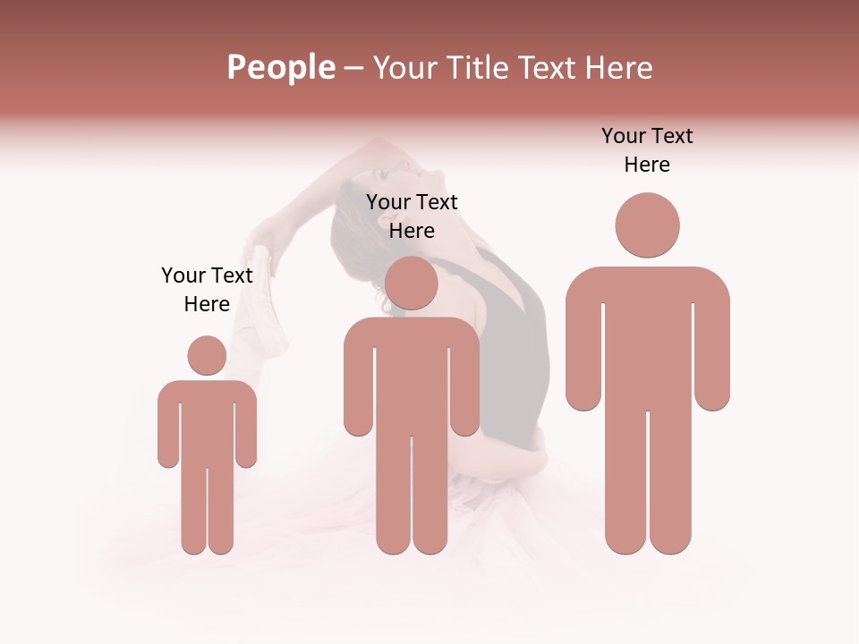 High Key Portrait Of A Ballerina, Ballet Dancer. Studio Shoot PowerPoint Template