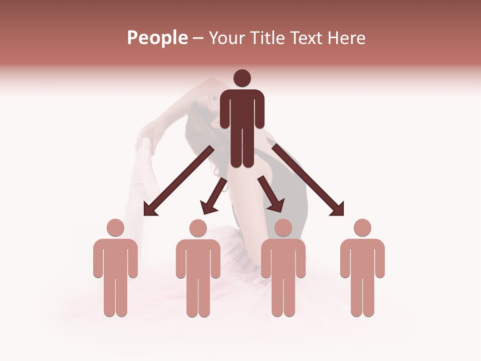 High Key Portrait Of A Ballerina, Ballet Dancer. Studio Shoot PowerPoint Template