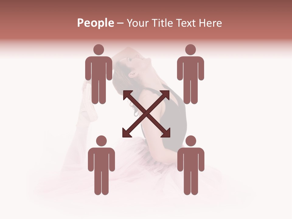 High Key Portrait Of A Ballerina, Ballet Dancer. Studio Shoot PowerPoint Template