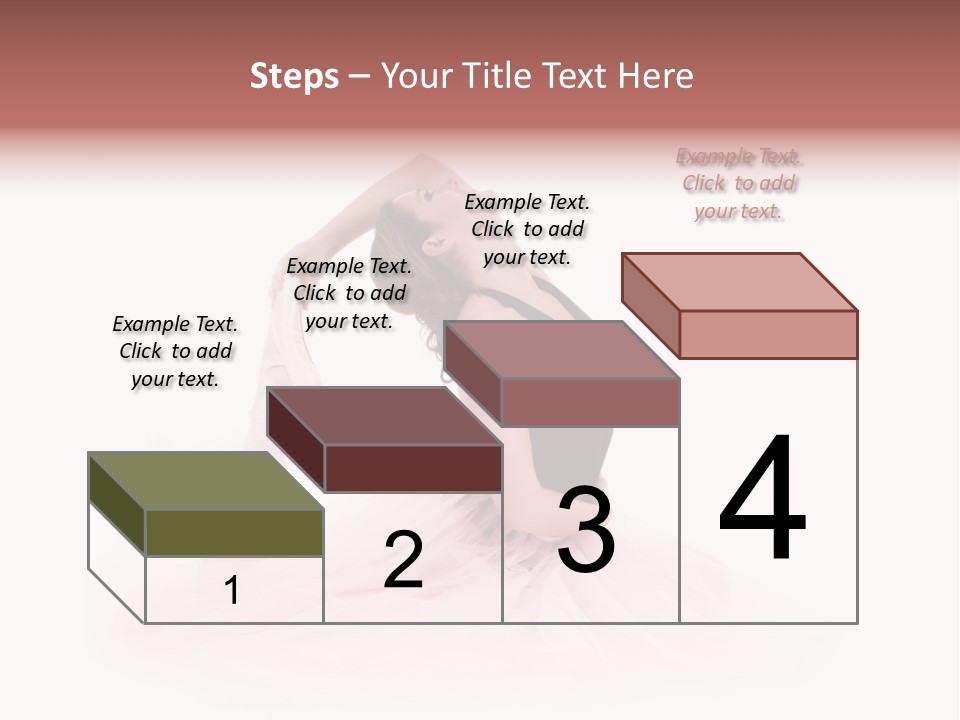 High Key Portrait Of A Ballerina, Ballet Dancer. Studio Shoot PowerPoint Template