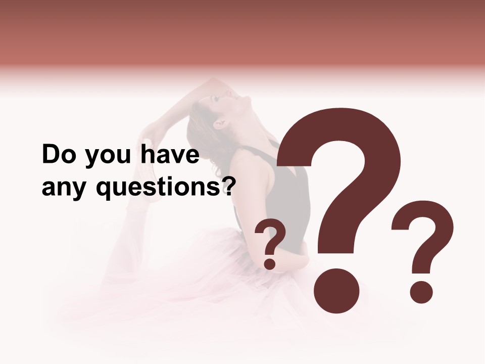 High Key Portrait Of A Ballerina, Ballet Dancer. Studio Shoot PowerPoint Template