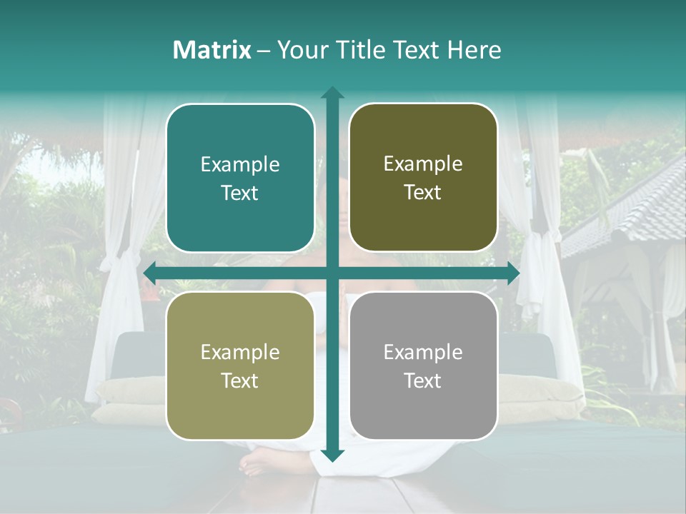 20-25 Years Woman Portrait During Yoga At Exotic Surrounding, Bali Indonesia PowerPoint Template