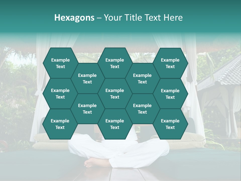 20-25 Years Woman Portrait During Yoga At Exotic Surrounding, Bali Indonesia PowerPoint Template