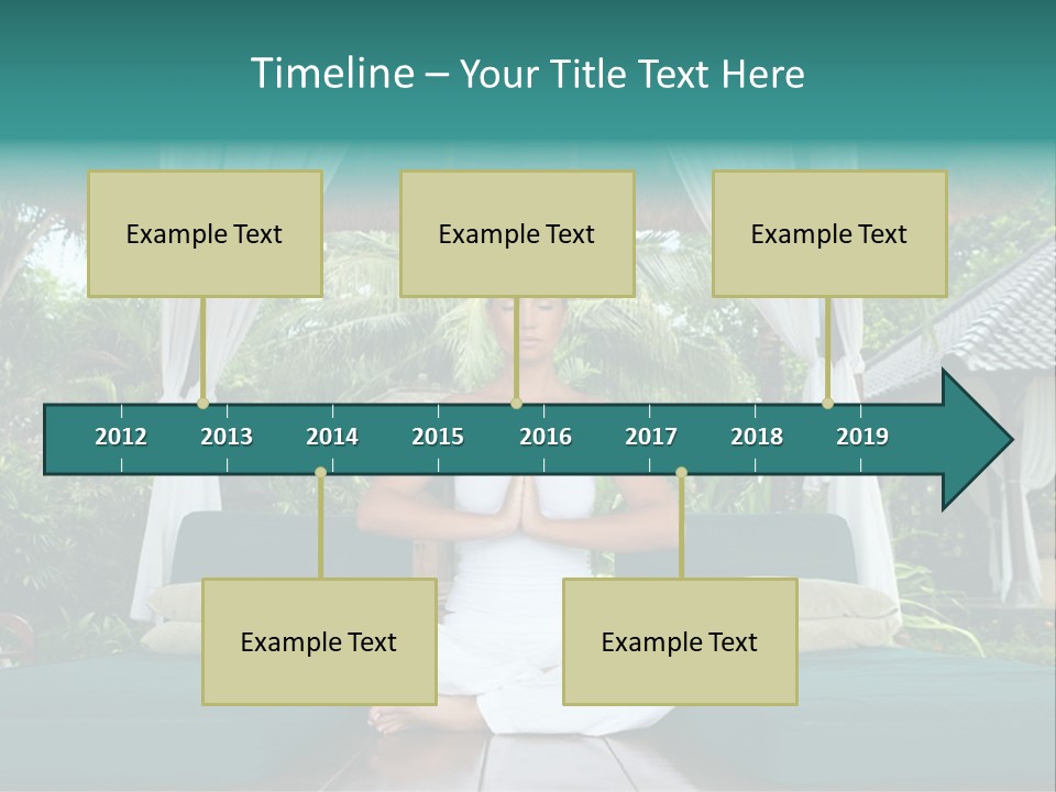 20-25 Years Woman Portrait During Yoga At Exotic Surrounding, Bali Indonesia PowerPoint Template