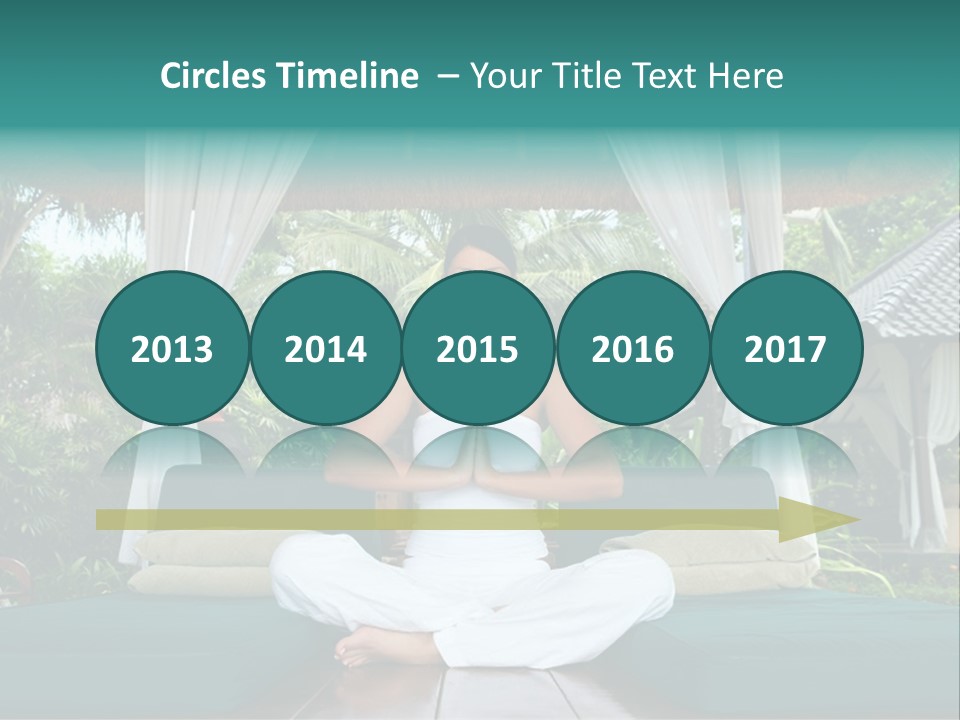 20-25 Years Woman Portrait During Yoga At Exotic Surrounding, Bali Indonesia PowerPoint Template