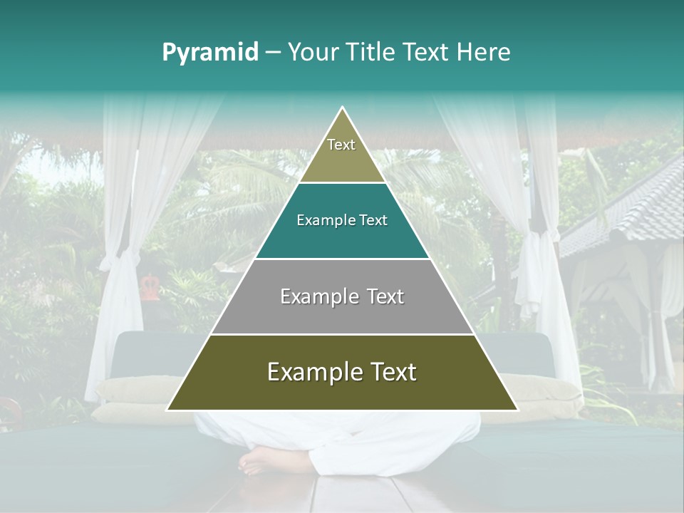 20-25 Years Woman Portrait During Yoga At Exotic Surrounding, Bali Indonesia PowerPoint Template