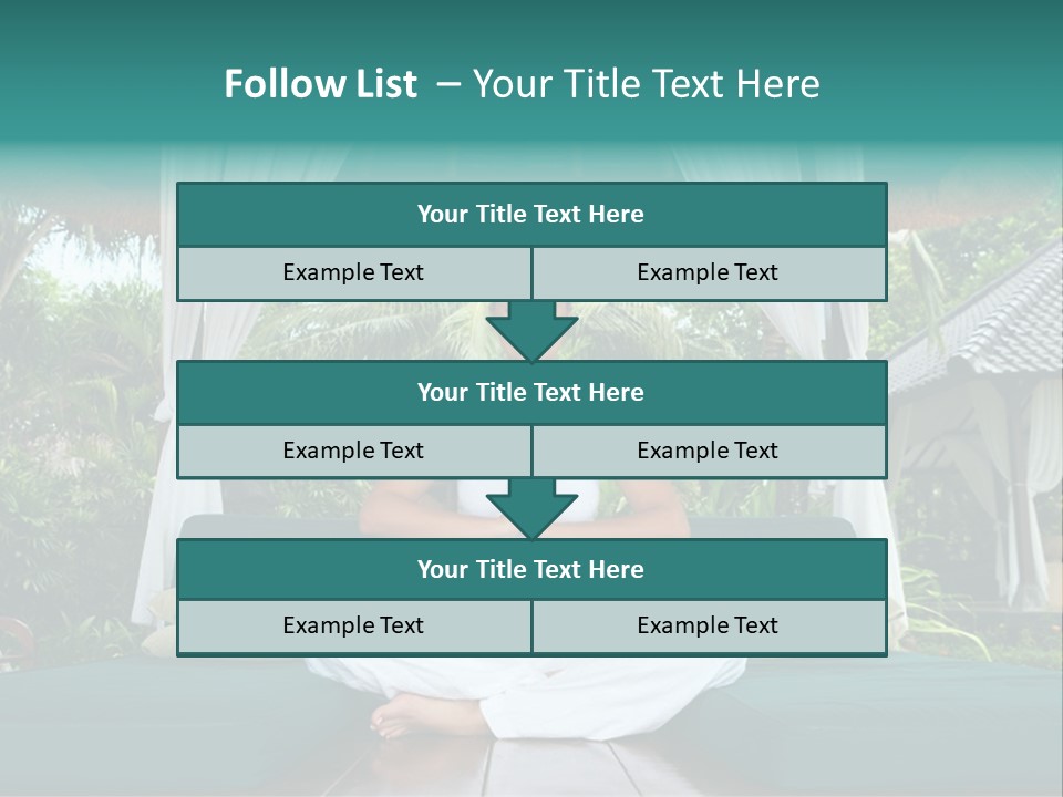 20-25 Years Woman Portrait During Yoga At Exotic Surrounding, Bali Indonesia PowerPoint Template